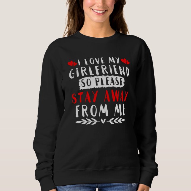 Jag älskar min flickvän t shirt (Framsida)