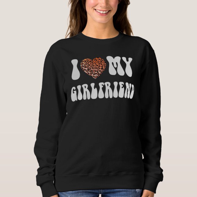 Jag älskar min flickvän t shirt (Framsida)