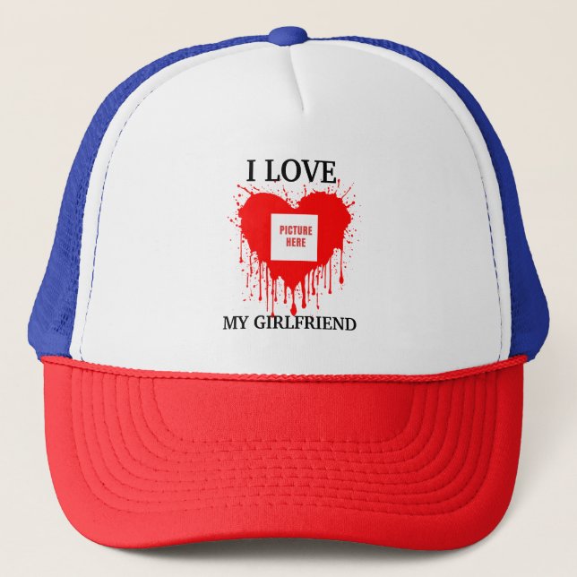 JAG ÄLSKAR MIN FLIK VÄN INTE CUSTOM VALENTINSDAG KEPS (Framsida)
