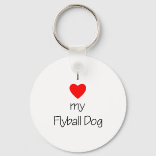 Jag älskar min Flyball hund Nyckelring