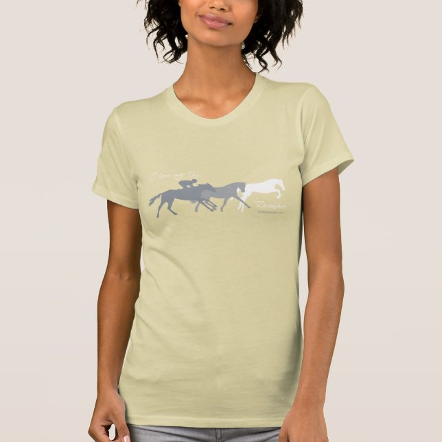 Jag älskar min före dettaRacehorse T-shirt (Framsida)