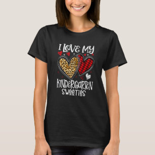 Jag älskar min förskolas söta alla hjärtans dag te t shirt