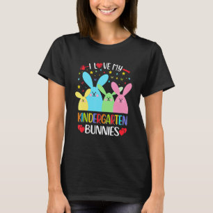 Jag älskar min förskolelärare kaniner t shirt