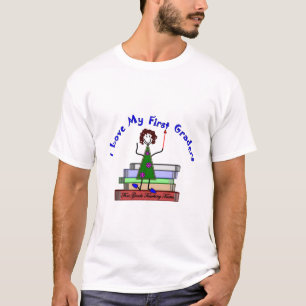 Jag älskar min första väghyvlar--Läraregåvor T-shirt