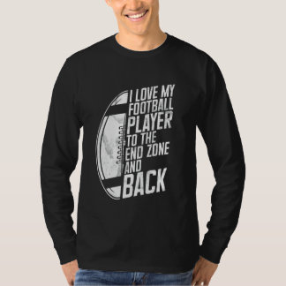 Jag älskar min fotbollsspelare till slutzonen och t shirt