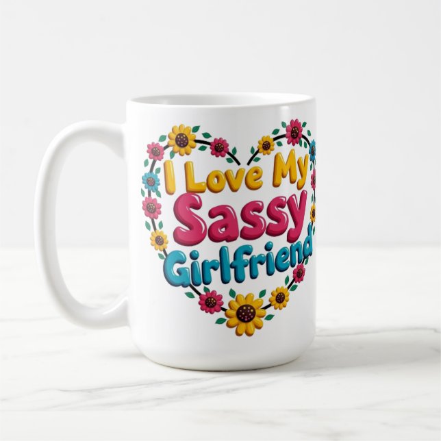 Jag älskar min fräcka flickvänns mugg (Vänster)