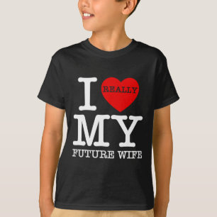 Jag älskar min framtida fru äktenskap fästmö brudg t shirt