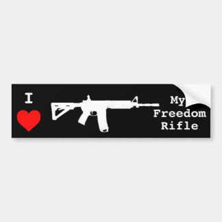 Jag älskar min frihetsRifle. Bildekal