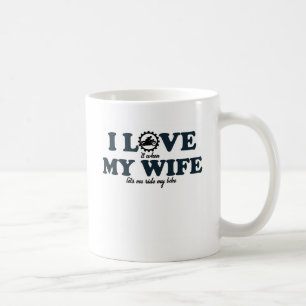 JAG ÄLSKAR MIN FRU - LÅTER MIG RIDA CYKELN KAFFEMUGG
