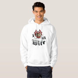 Jag älskar min fru - Röd - DingusDesign Hoodie