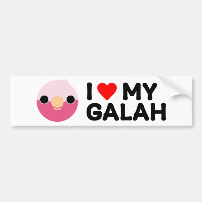 JAG ÄLSKAR MIN GALAH BILDEKAL (Framsidan)