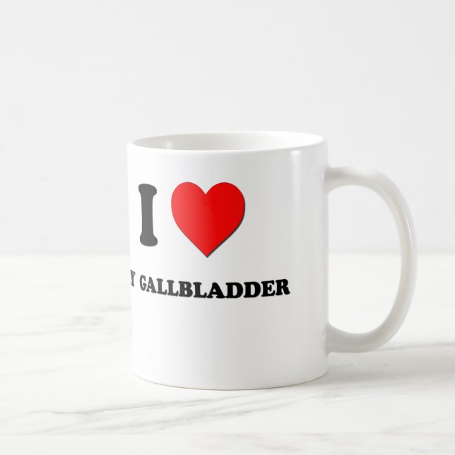 Jag älskar min Gallbladder Kaffemugg (Höger)
