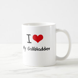 Jag älskar min Gallbladder Kaffemugg