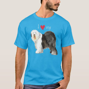 Jag älskar min gammala engelska Sheepdog T Shirt