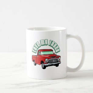 Jag älskar min gammala lastbil -, röd uppsamling kaffemugg