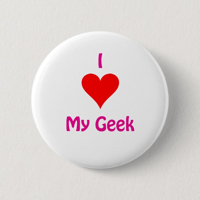 Jag älskar min Geek Knapp (Framsida)