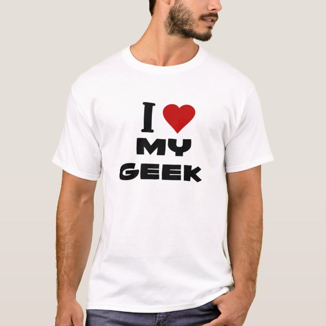 jag älskar min geek.png t shirt (Framsida)