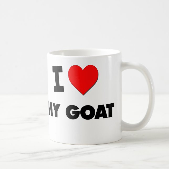 Jag älskar min get kaffemugg (Höger)