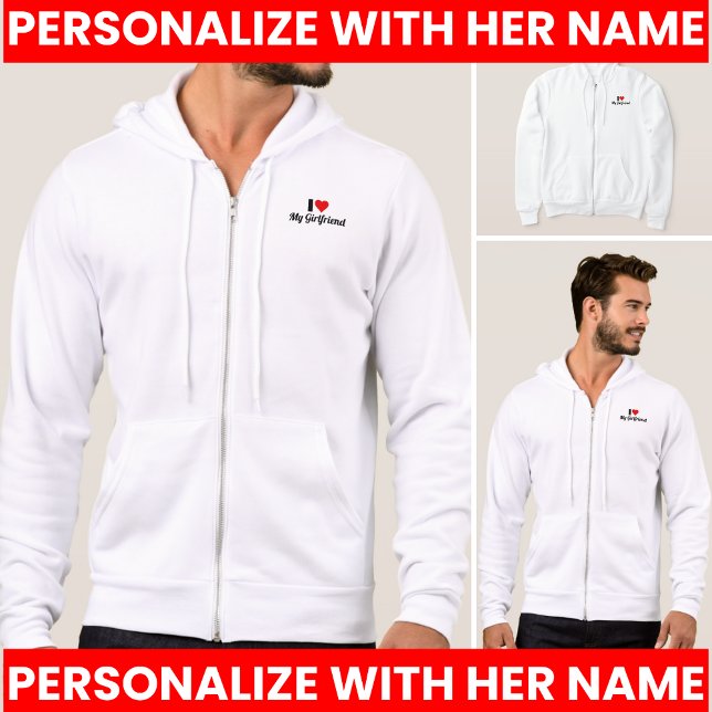 Jag älskar min GF I Kärlek min flickvän T Shirt (I Heart My GF I Love My Girlfriend T-Shirt hoodie)