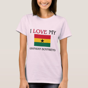 Jag älskar min ghananska pojkvän tee shirt