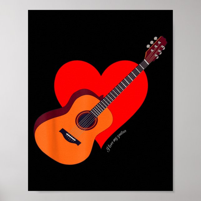 Jag älskar min gitarr nya student poster (Framsidan)
