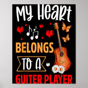 Jag älskar min gitarrspelande make maka presenter poster