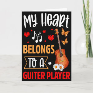 Jag älskar min gitarrspelande make och hustru pres kort