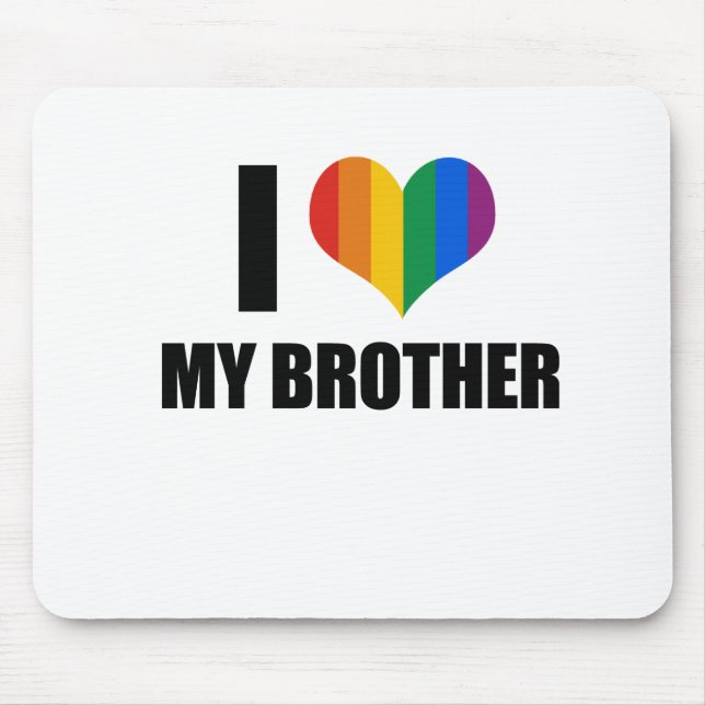 Jag älskar min glada broder musmatta (Framsidan)