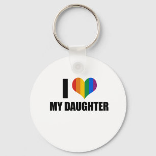 Jag älskar min glada dotter nyckelring