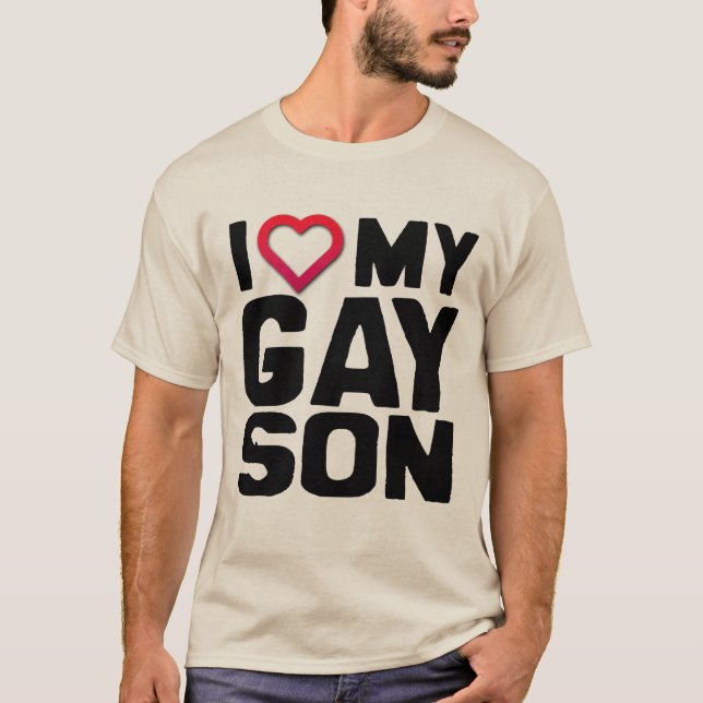 JAG ÄLSKAR MIN GLADA SON - TEE (Framsida)