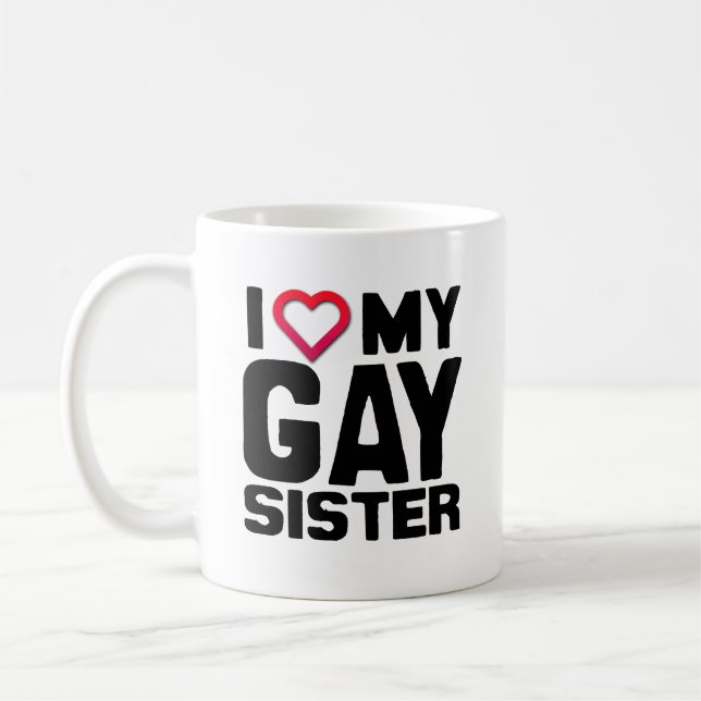 JAG ÄLSKAR MIN GLADA SYSTER - .PNG KAFFEMUGG (Vänster)