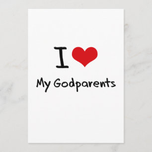 Jag älskar min Godparents Inbjudningar