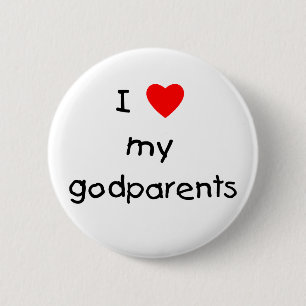 Jag älskar min Godparents Knapp