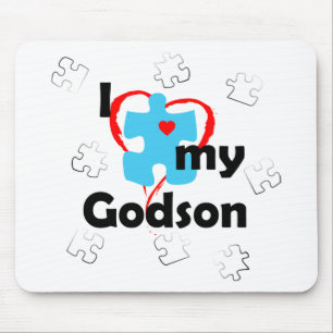 Jag älskar min Godson - Autism Musmatta