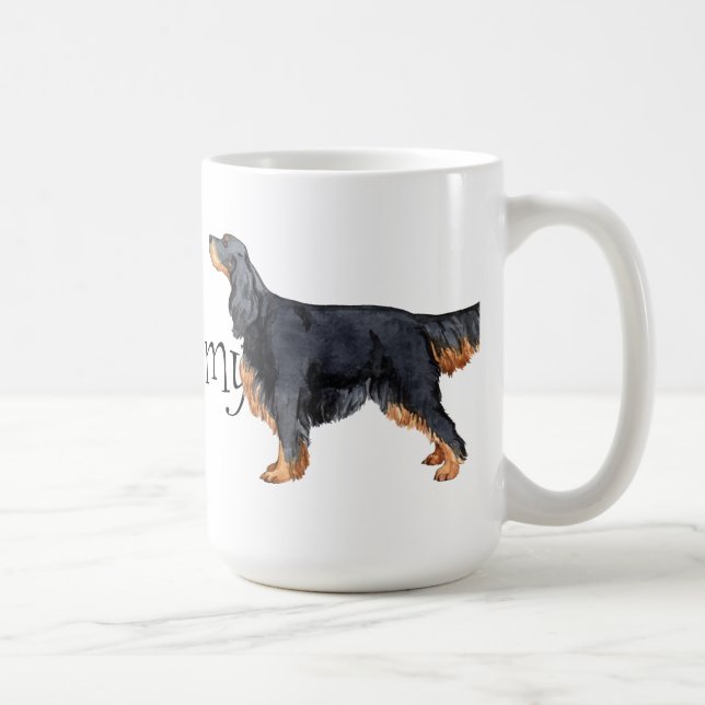 Jag älskar min Gordon Setter Kaffemugg (Höger)