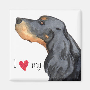 Jag älskar min Gordon Setter Magnet