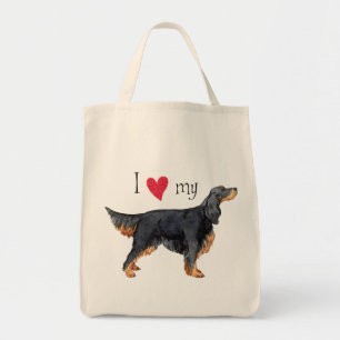 Jag älskar min Gordon Setter Tygkasse