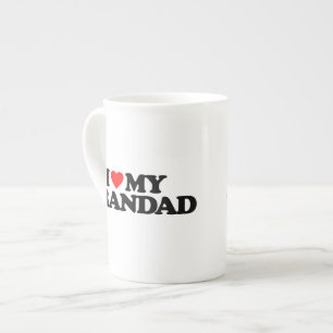 JAG ÄLSKAR MIN GRANDAD BENPORSLIN MUGG