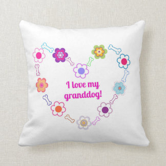 Jag älskar min granddogdekorativ kudde