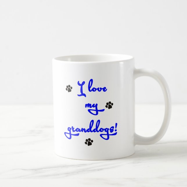 Jag älskar min Granddogs! Kaffemugg (Höger)