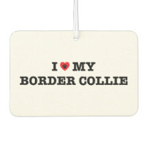 Jag älskar min Gräns Collie Car Luft Freshener