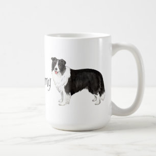 Jag älskar min gränsCollie Kaffemugg