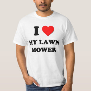 Jag älskar min gräsmattagräsklippningsmaskin tee shirt