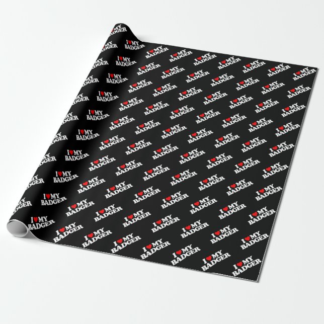 JAG ÄLSKAR MIN GRÄVLING PRESENTPAPPER (Utrullad)