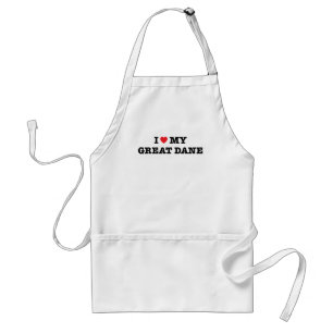 Jag älskar min Great dane Apron Förkläde