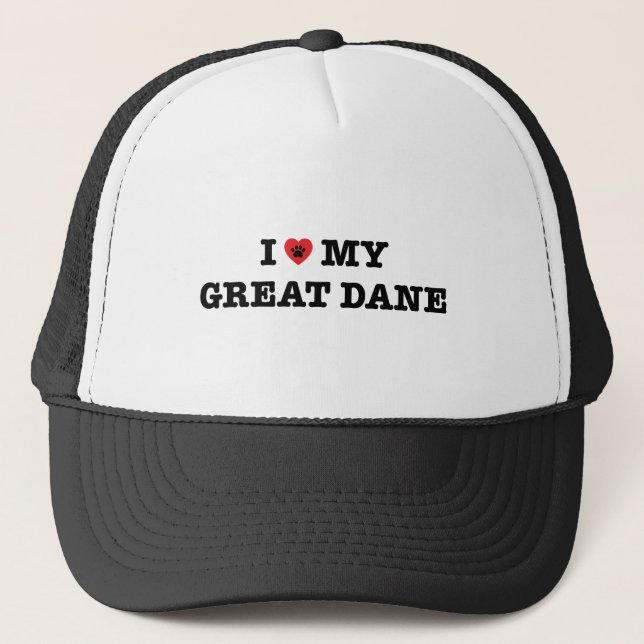 Jag älskar min Great dane Keps (Framsida)