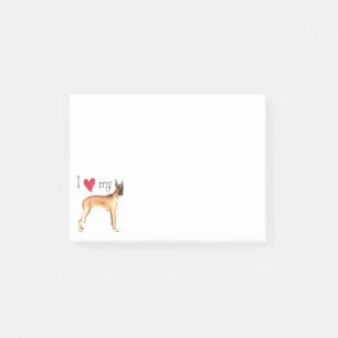 Jag älskar min great dane post-it block
