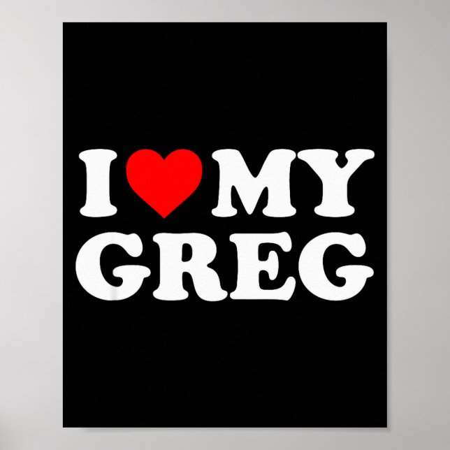 Jag älskar min Greg  Poster (Framsidan)