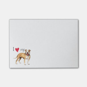 Jag älskar min groptjurTerrier Post-it Block