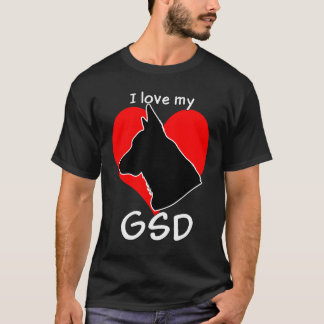 Jag älskar min GSD! - Dark- Tee Shirt
